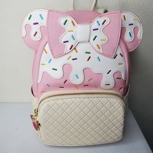 Disney Loungefly Minnie Strawberry Sundae Backpack
